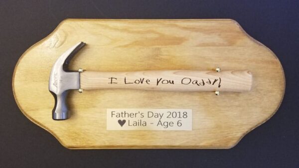Custom Text Laser Engraved Hammer With Display