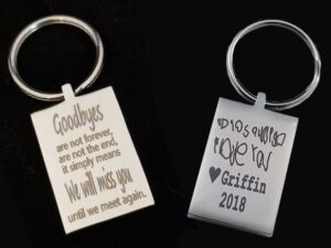 Laser Engraved Personalized Keychain